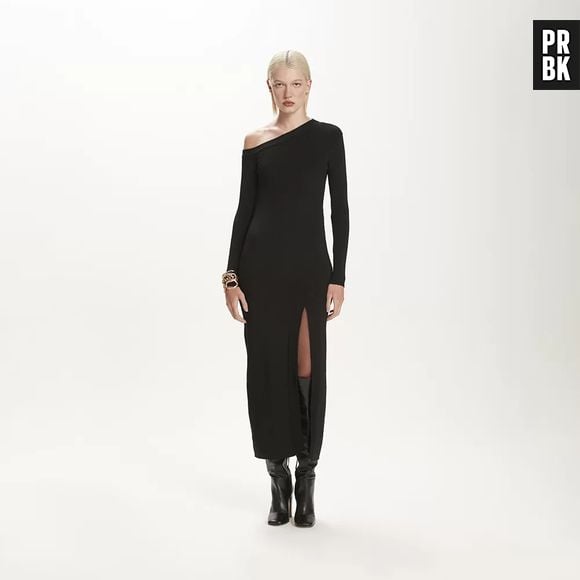 O Vestido Longo Tricot Valegro Black tem o recorte perfeito para o estilo de Preciosa