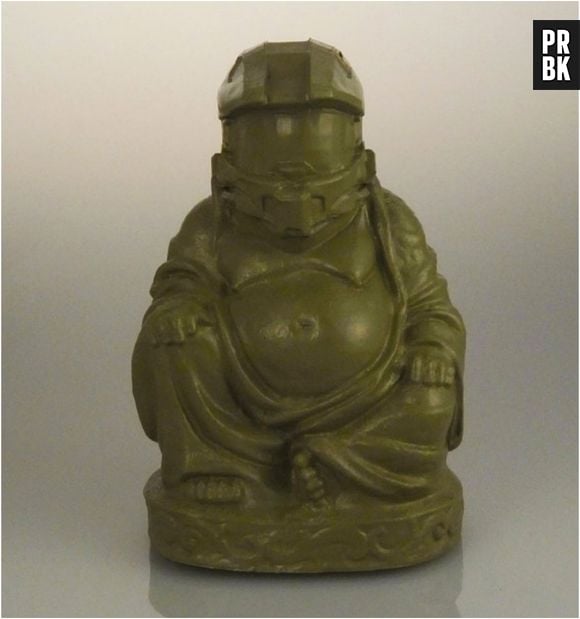 Os videogames também ficaram mais Zen com esse "Buddah Masterchief", um dos personagens da franquia "Halo"