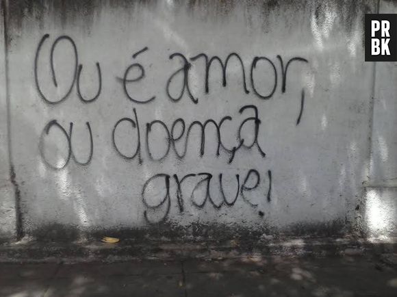 Comparar o amor com doença é pegar pesado. Eita!