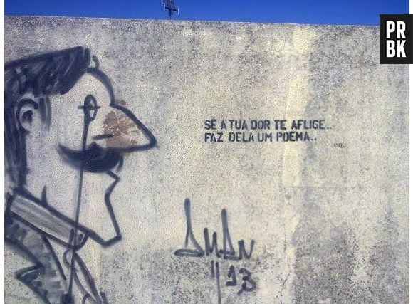E vem rabiscar no muro!