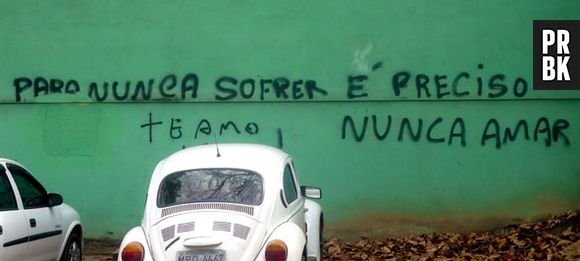 Mais um poeta urbano que concorda com a rima entre "dor" e "amor"
