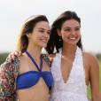  Isis Valverde e Bianca Bin, estrelas de "Boogie Oogie", posam juntas nos bastidores da novela 
