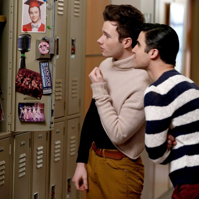  Em &quot;Glee&quot;, Kurt (Chris Colfer) e Blaine (Darren Criss) relembram tudo que passaram 