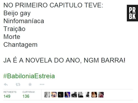 Os acontecimentos do primeiro capítulo de "Babilônia" fizeram todo mundo ir à loucura!