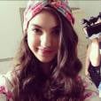  Giovanna Grigio aproveita pausa na grava&ccedil;&atilde;o de "Chiquititas" para tirar uma selfie 