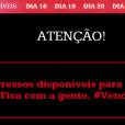O Rock in Rio fez questão de avisar ao público sobre o erro nas vendas do site ingresso.com