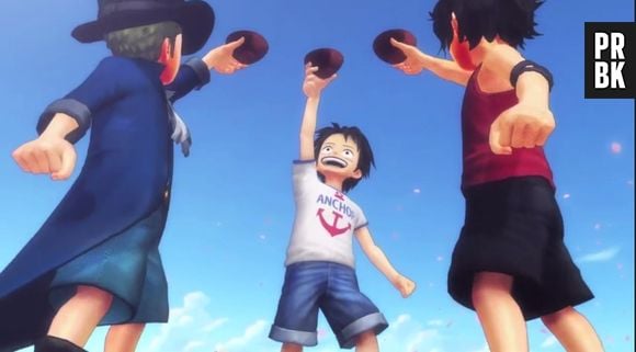 A irmandade, Luffy, Sabo e Ace, está reunida em "One Piece: Pirate Warriors 3"