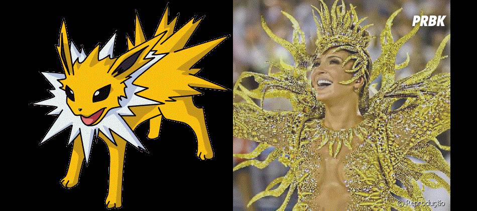 Claudia Leitte Usou Uma Fantasia No Carnaval E Ficou Igual O Pokemon Eletrico Jolteon Purebreak