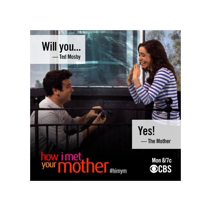 &quot;How I Met Your Mother&quot; mostra o encontro de Ted Mosby (Josh Radnor) e a Mãe (Cristin Milioti)