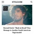  O perfil no Instagram da revista Made In Brazil publicou o an&uacute;ncio do ensaio sensual de Marlon Teixeira 