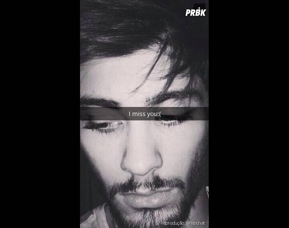 Fotos De Famosos No Snapchat Zayn Malik Esbanja Fofura Purebreak Zayn shared a video of himself singing his new single on snapchat, and it's just as amazing as you'd expect. snapchat zayn malik esbanja fofura