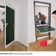  Uma porta que vira mesa de ping-pong atrabalha mais do que ajuda, n&atilde;o acham? 