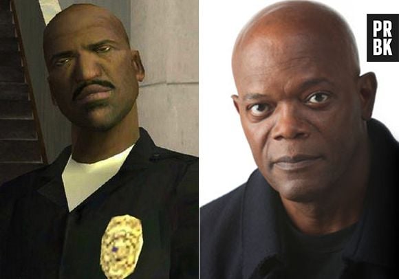 Samuel L Jackson como policial Tenpenny em "GTA 5"