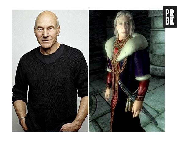 Patrick Stewart foi Uriel Septim VII em "Oblivion"