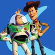 Em "Toy Story", Buzz e Woody são uns queridos, né?