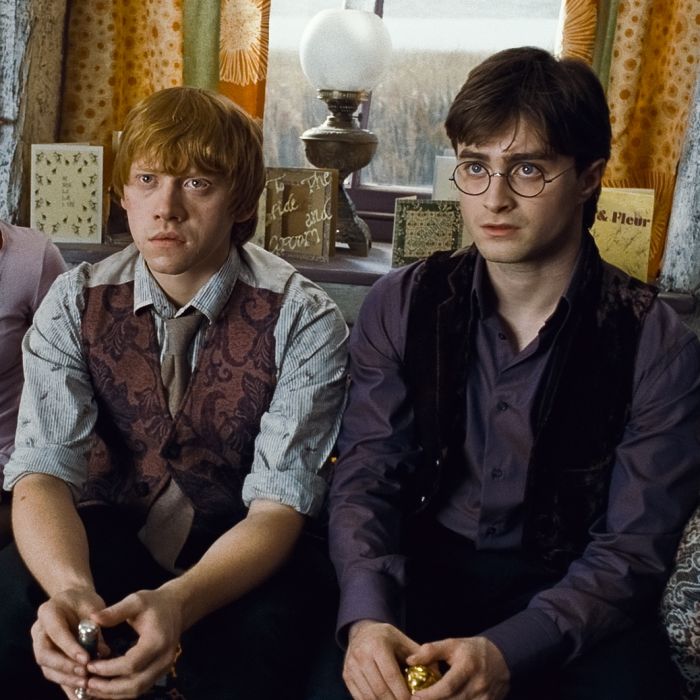 Em &quot;Harry Potter&quot;, Harry (Daniel Radcliffe) e Rony (Rupert Grint) tem a amizade mais amada da televisão