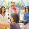 Jurados observam desempenho dos participantes do "Bake Off Brasil - Mão na Massa"
