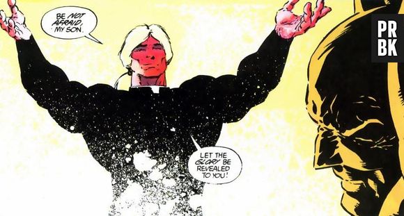 Deacon Blackfire além de capturar Batman, também conseguiu fazer uma lavagem cerebral nele!