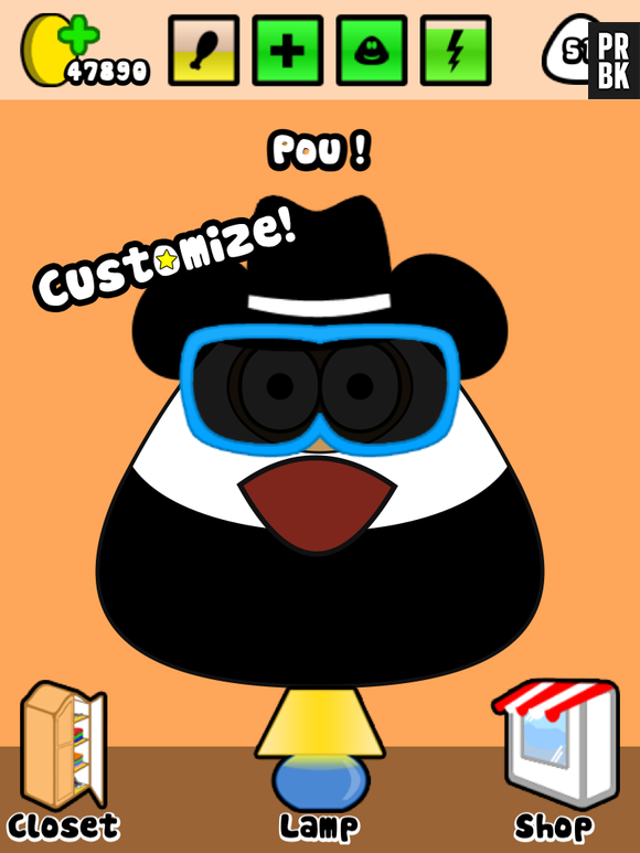 Você também pode customizar seu "Pou"