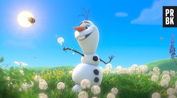 Olaf, dublado por Fábio Porchat, é um boneco de neve sonhador "Frozen - Uma Aventura Congelante"