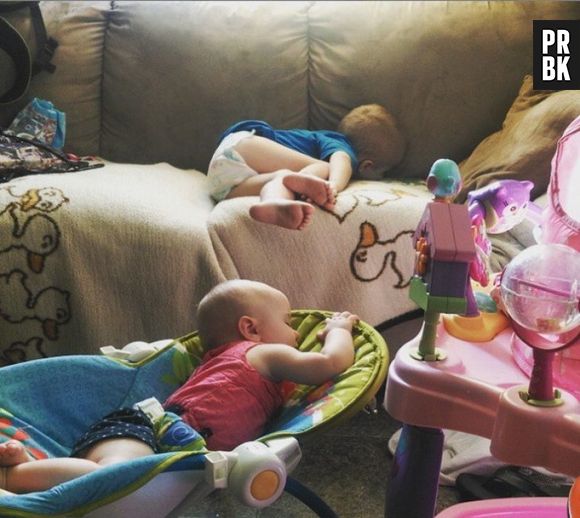 Não importa a bagunça ou os compromissos, dormir vem em primeiro lugar!