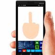 O polêmico dedo do meio do Whatsapp finalmente está disponível para usar no Windows Phone!