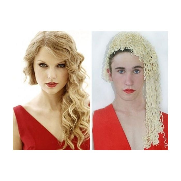 Os fãs da Taylor Swift não vão gostar muito desse cabelo de macarrão...