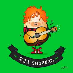 Ed Sheeran, Miley Cyrus, Rihanna e outros famosos ganham ilustrações que brincam com os seus nomes!