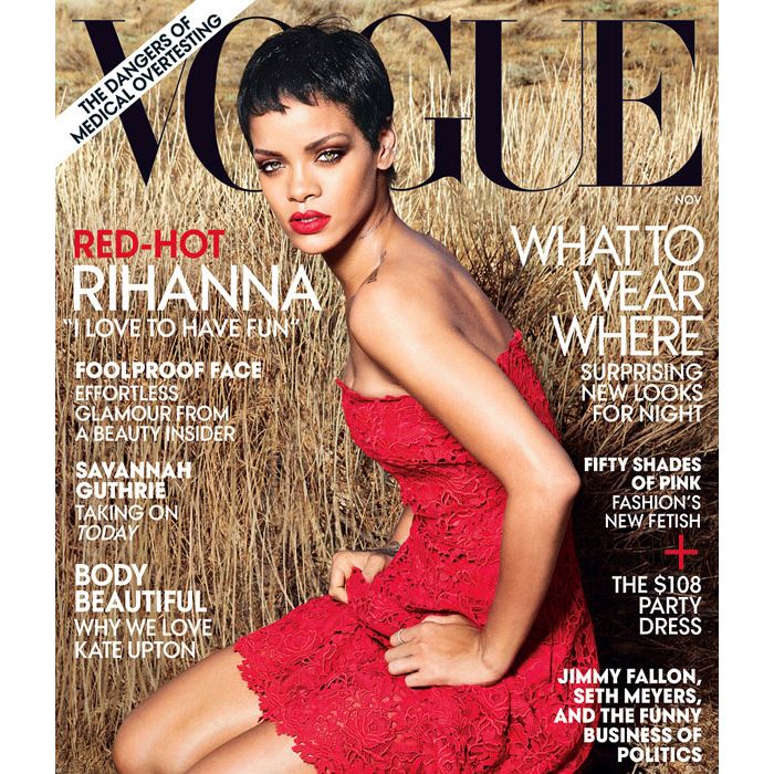  Rihanna já posou uma segunda vez para a Vogue americana 
  