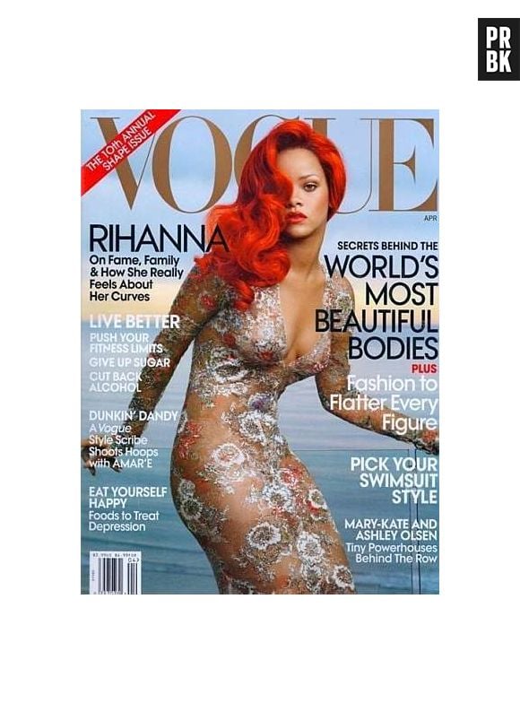 A primeira capa de Rihanna para a Vogue americana, a mais importante do mundo