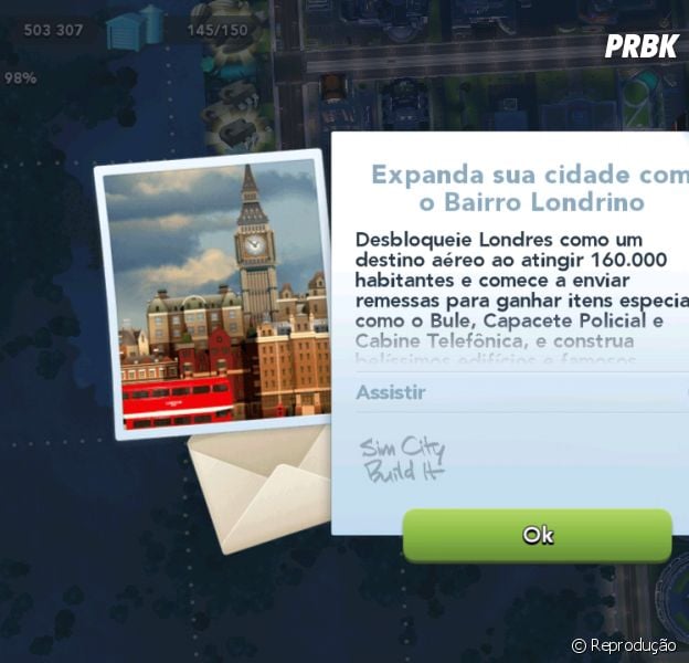 O clima da cidade de Londres, na Inglaterra, chega ao game "SimCity Buildit"!