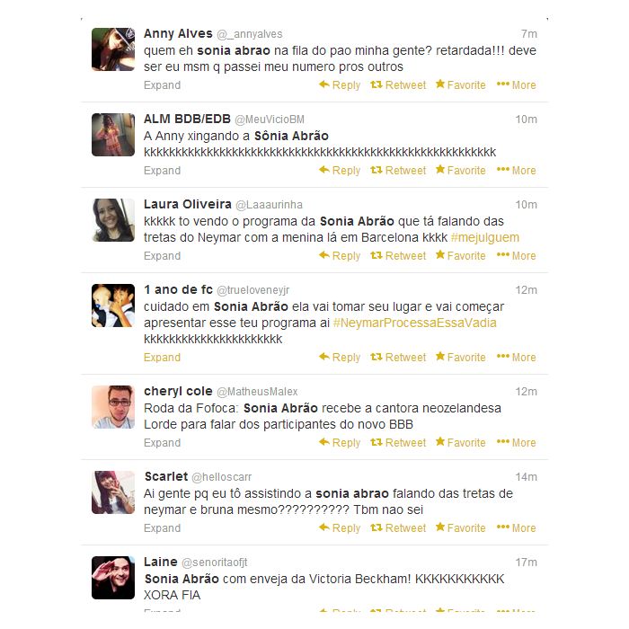 Internautas repercutem no Twitter o que Laryssa Oliveira falou sobre a separação de Bruna Marquezine e Neymar