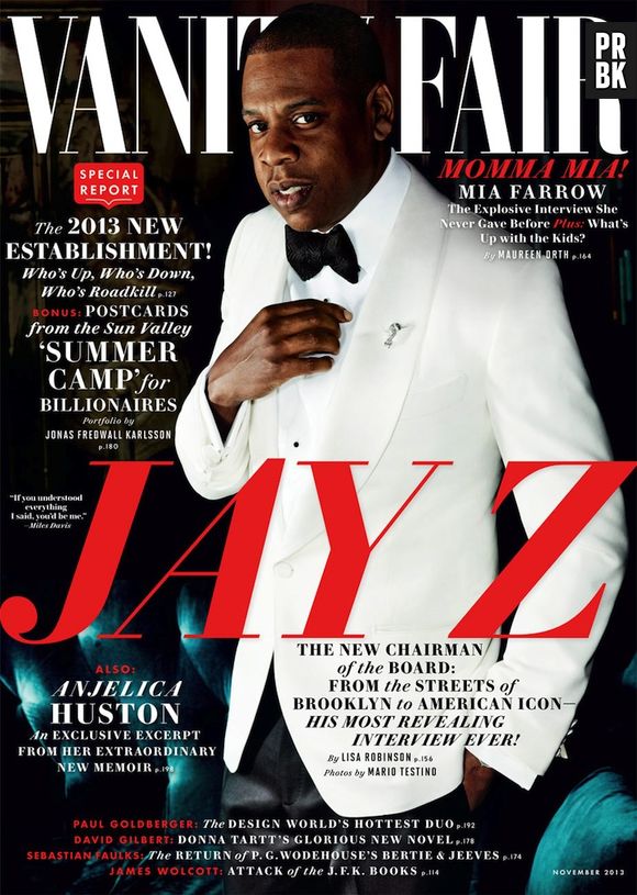 O rapper Jay-Z estampa a capa de novembro da revista "Vanity Fair"