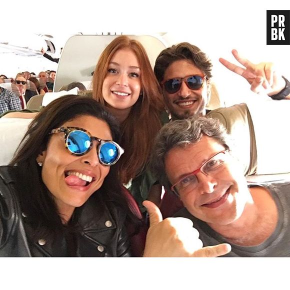 Parte do elenco de "Totalmente Demais" viaja ao Uruguai para gravar cenas da trama da Globo