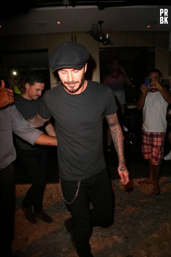 David Beckham jantou em um restaurante japones no Rio