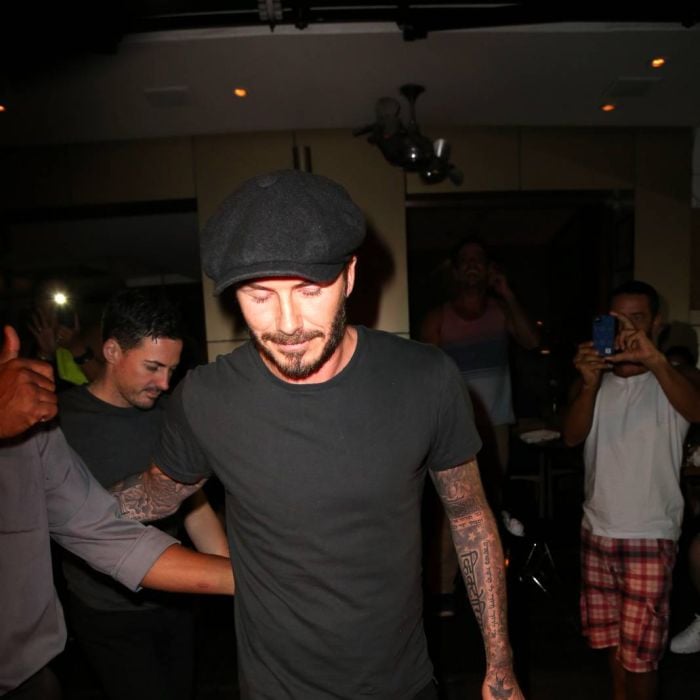 David Beckham jantou em um restaurante japones no Rio