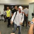 Ricky Martin desembarcou no Rio de Janeiro na noite deste domingo, 9