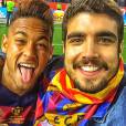 Caio Castro encontra Neymar Jr, após partida em Madri!