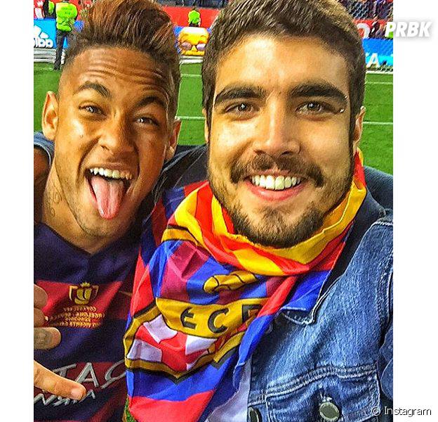 Caio Castro encontra Neymar Jr, após partida em Madri!