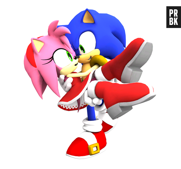 Os ouriços tambpem amam! Sonic e Amy são um casal muito apaixonado!