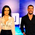 Cleo Pires e Cauã Reymond participam de coletiva de lançamento da minissérie "O Caçador", na noite desta quarta-feira, 19 de março de 2014