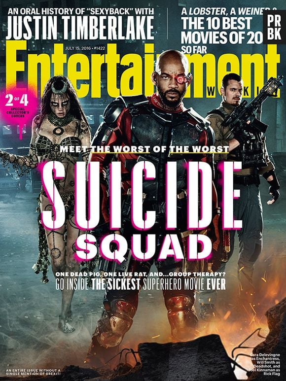 Filme "Esquadrão Suicida": elenco do longa estampa capas especiais da Entertainment Weekly