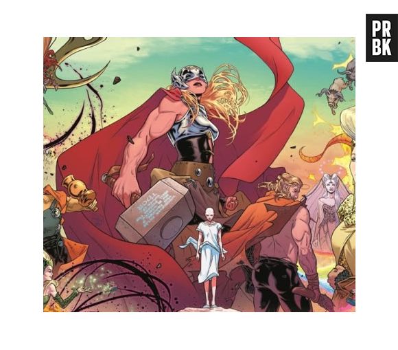 Thor perdeu os direitos de usar o seu martelo na saga "Pecado Original". Então, foi Jane Foster que assumiu a identidade do herói