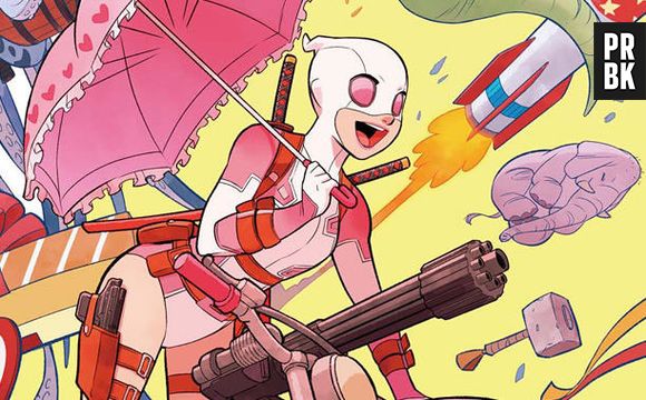 Gwenpool é o resultado do relacionamento de Deadpool com uma tal de Gwen Stacy e também irá se tornar uma super-heroína