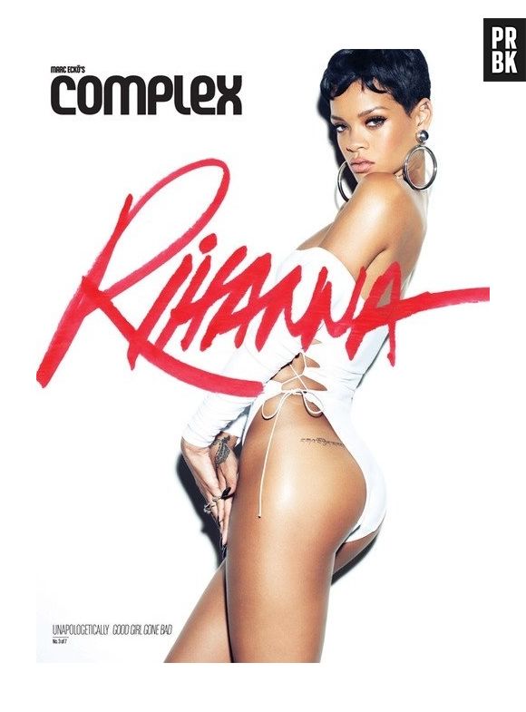 Essa tatuagem na nádega esqueda de Rihanna ninguém sabe, até hoje, o significado