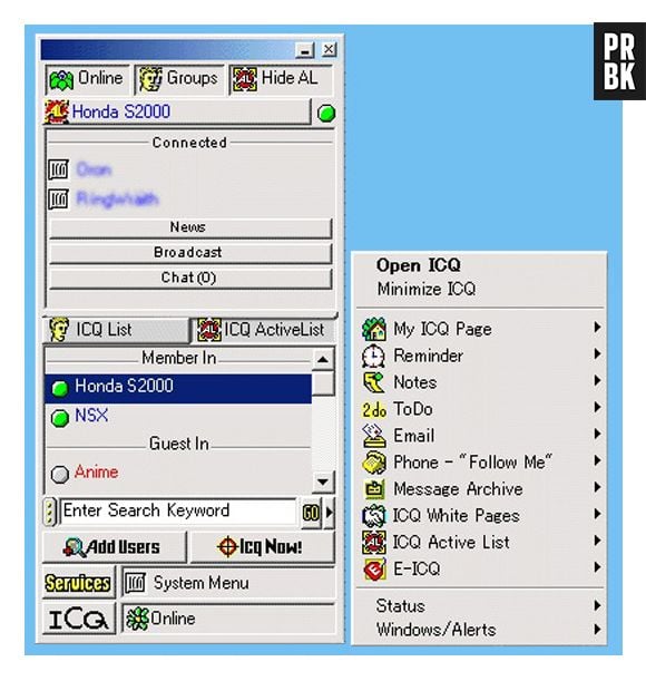 Essa era a "carinha" do ICQ, primeiro mensageiro instantâneo