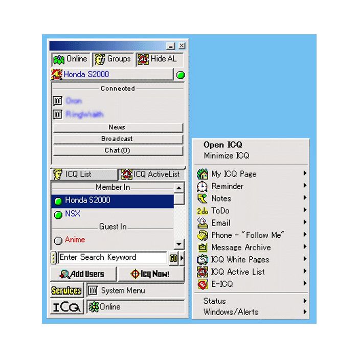 Essa era a &quot;carinha&quot; do ICQ, primeiro mensageiro instantâneo