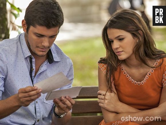 Na novela "Em Família", Luiza (Bruna Marquezine) terminará com André (Bruno Gissoni)