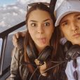 Amor nas alturas! MC Gui e Luiza Cioni fazem selfie direto de helicóptero