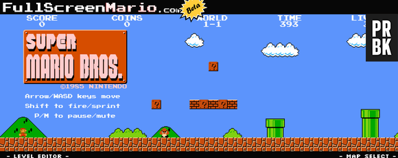 Super Mario traz elementos da versão clássica em HTML5!